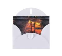 YYHWHJDE White Greeting Card Reflection Of Puddles After Rain Pattern Perfect for Valentine's Day, Wedding Anniversary & Party Invitations