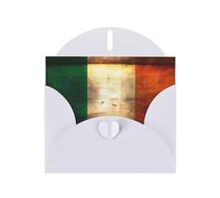 YYHWHJDE White Greeting Card Retro Irish flag Pattern Perfect for Valentine's Day, Wedding Anniversary & Party Invitations