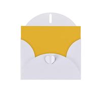 YYHWHJDE White Greeting Card Solid color gold Prints for Christmas, Children's Birthday, Valentine's Day, and Party Invitation
