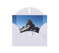 YYHWHJDE White Greeting Card The stone on the mountain top Pattern Perfect for Valentine's Day, Wedding Anniversary & Party Invitations