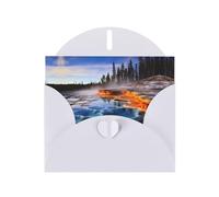 YYHWHJDE White Greeting Card Yellowstone National Park Pattern for Christmas, Children's Birthday, Valentine's Day, and Party Invitation