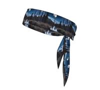 YYHWHJDE Wild Moon Prints Sports Double-Sided Headscarf Quick Drying, Moisture Wicking for Women, Girls, and Men