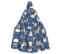 YYHWHJDE wildlife hunting deer bear elk Picture Halloween Adult Hooded Cloak for Role-Playing, Costumes, and Theme Parties