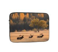 YYHWHJDE Wildlife Hunting Deer Bear Elk Prints Protective Shockproof Portable Laptop Sleeve Case 13 inch for Men and Women Business Travel, and Office Daily Use