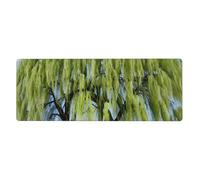 YYHWHJDE Willow Tree Picture Extra Large Mouse Pad, Computer Office Anti Slip Gaming Keyboard Thickened Version 12x31.5in