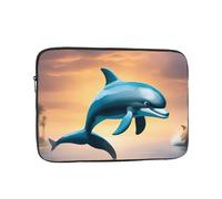YYHWHJDE Winter The Dolphin Pattern Shockproof Portable Laptop 10 inch Sleeve Bag for Men and Women - Ideal for Business Travel, School, and Daily Use