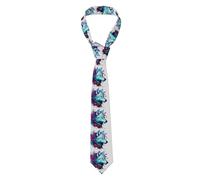 YYHWHJDE Wolf Side Face Pattern Men's Necktie for Business, Daily Wear, Work, Birthdays, Weddings, Parties, Banquets Easy Care 57X3.1 In