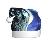 YYHWHJDE wolf under moon Prints Christmas Hat for Adult for men and women clothing headband for festive occasions