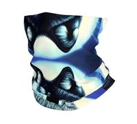 YYHWHJDE wolf under moon Prints Multifunctional Sport Headband - Seamless Knit Throw for Hiking, Biking, Yoga & More!