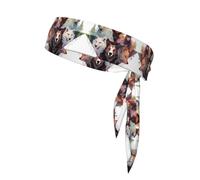 YYHWHJDE Wolves and Reindeer Prints Sports headscarf, sweat absorbing and breathable, motion headband, double-sided kerchief