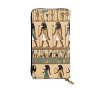 YYHWHJDE Women in Ancient Egypt Printing Quality Leather Long Clutch Wallet Designed for Fashion Girls and Women Stylish 7.48 x 4.13 in