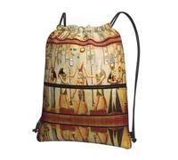 YYHWHJDE women in ancient egypt Prints Drawstring Backpack - Lightweight Waterproof Gym Bag with Zipper Pocket - Ideal for Travel, Yoga & Sports