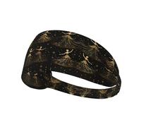 YYHWHJDE Women's Nutcracker Ballet Xmas Dance Picture Sports Headband for Women Sweat Proof Bandeau Summer Elastic Band