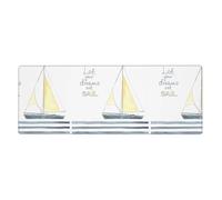 YYHWHJDE Words Stripes Yacht Extra Large Desk Throw