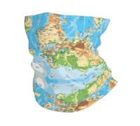 YYHWHJDE World Map Prints Multifunctional Sport Headband - Seamless Stretch Neck Gaiter for Hiking, Biking, Running & Outdoor Activities - Soft, Quick-Dry, No-Fade Design