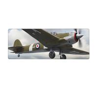 YYHWHJDE World War 2 Aircraft Airplane Prints Extra Large Mouse pad Mousepad 12x31.5in for Office Gaming Learning