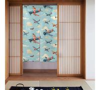 YYHWHJDE world war aircraft Prints Door curtain partition splicing privacy protection suitable for kitchen, bathroom, room 34x56in