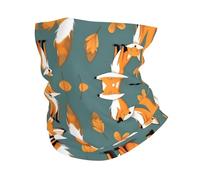 YYHWHJDE Yellow fox Prints Multifunctional Sport Headband - Seamless Stretch Neck Gaiter for Hiking, Biking, Running & Outdoor Activities - Soft, Quick-Dry, No-Fade Design
