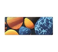 YYHWHJDE Yellow Pebbles Pattern Extra Large Mouse Pad, Computer Office Anti Slip Gaming Keyboard Thickened Version 12x31.5in