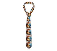 YYHWHJDE yin yang fire water Pattern Men's tie classic style suit cravat suitable for holidays and work