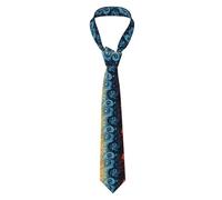YYHWHJDE yin yang fire water Prints Men's tie classic style suit cravat suitable for holidays and work