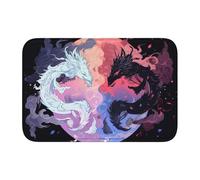 YYHWHJDE yin yang sky Picture Anti slip and thickened floor mat suitable for bathrooms, bedrooms, washable carpet floor mats 16X24 in