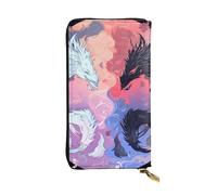 YYHWHJDE yin yang Sky Printed Quality Leather Long Clutch Wallet Designed for Fashion Girls and Women Stylish 7.48 x 4.13 in