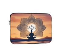 YYHWHJDE Yoga Meditation Pattern Shockproof Portable Laptop 10 inch Sleeve Bag for Men and Women - Ideal for Business Travel, School, and Daily Use