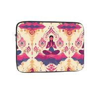 YYHWHJDE Yoga Meditation Pattern Shockproof Portable Laptop 13 inch Sleeve Bag for Men and Women - Ideal for Business Travel, School, and Daily Use
