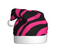 YYHWHJDE Zebra Tiger Leopard pink Prints Christmas Hat for Adult quality festive accessory crafted soft, lightweight