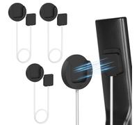 YYILIS 6.5 Ft Magnetic Remote Control Holder, 3 Pack Retractable Remote Control Tether Wall Mount with Adjustable Leash and Strong Double N52 Magnets for TV/AC/Light/Fan, Home & RV Organizer Supply