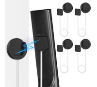 YYILIS 8.5Ft 4 Pcs Magnetic Remote Control Holder, Stretchy Remote Control Tether Wall Mount with Leash and Strong Double N52 Magnets for TV/AC/Light/Fan, Home & RV Organizer Supply