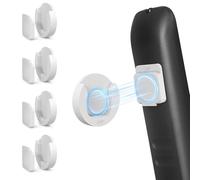 YYILIS Magnetic Remote Control Holder Wall Mount, 4 Pack Upgrade Remote Control Organizers Storage Self-Adhesive TV Remote Control Rack for Back of TV White