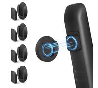 Magnetic Remote Holder Wall Mount, 4 Pack Upgrade Organizers Anti-Fall TV Remote Rack With Stronger Magnet & Adhesive for Bed Storage - Black