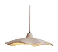 YYingYYue 40cm, Nordic Lotus Flower Chandelier Fixture Grey Ceiling Pendant Light Mid Century Modern Lighting Bedroom Pendant Lamp for Nightstand Bedside Kitchen Island Dining Room