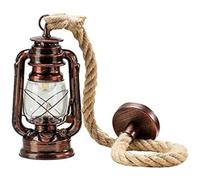 YYingYYue B, LED Pendant Lighting, Vintage Nautical Kerosene Pendant Lamp with Glass Shade Hanging Ceiling Light for Living Room Bedroom Dining Room Kitche