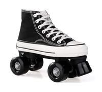 YYingYYue Roller Skates for Men Girls Roller Skates Women Disco Roller Canvas Skates Adult Leather Breathable Retro Design,37