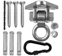 Yyiwhmy Heavy Duty Swing Hanger Bracket, 1000 lbs Capacity, 304 Stainless Steel Swing Mount with Threaded Hook, for Indoor/Outdoor Porch Swing, Hammock, Gym Rings, Punching Bag Hardware