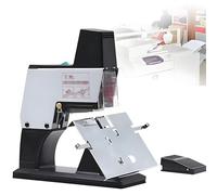 YYJYZH Electric Book Stapler, Automatic Saddle Binding Machine, 40 Sheets Capacity, 9 Pressure Levels, Foot Pedal Operation, Ideal for Schools, Offices, Publishing Houses (Single)
