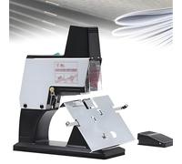 YYJYZH Heavy Duty Automatic Saddle Stapler, Electric with 9 Adjustable Intensity Levels, Flat/Vertical Binding, 40 Sheet Capacity, Includes Foot Pedal for Efficient Office Use (Single)