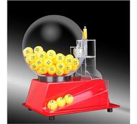 YYJYZH Lottery Machine,Electric Lottery Ball Machine,Raffle Drum,Ball Number Selector with 60 Pcs Ball,Random Ball Selection,Justice and Fairness,for Entertainment Venues,Shopping Malls (Red)
