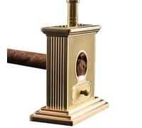 YYJYZH Table top Guillotine Cigar Cutter w/Drawer for cuttings Quad Table Cigar Cutter, Brushed Finish, For 52 and 60 Ring Gauge