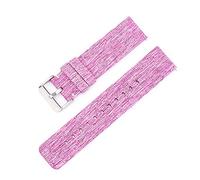 YYJzsw 12mm 14mm 16mm 18mm 20mm 22mm Nylon Canvas Strap Compatible With Samsung Galaxy Watch 3 42mm 46mm Active 2 Gear S2 S3 Wrist Band Bracelet(Rose red,22mm)