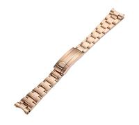 YYJzsw 20mm 21mm Compatible With Daytona Oyster Perpetual Submariner Seiko NH35 Watch Strap Wrist Bracelet Solid Stainless Teel Watchband(Rose gold,21mm)