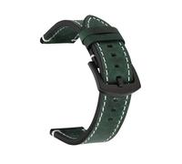 YYJzsw Geniune Retro Calf Leather Watchband 18mm 20mm 22mm 24mm Watch Strap For Watch Strap Compatible With Watch Gt2/Gt3 Sport Belt(Green,18mm)