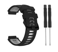 YYJzsw Outdoor Bracelet Replacement Steel Buckle Silicone Strap Compatible With Garmin Forerunner 735xt/220/230/235/620/630 For Smart Watch(4)