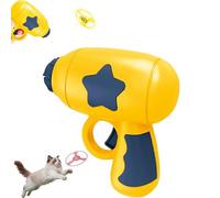 YYKDDP Flying Disc Launcher Cat Toy, Propeller Fetch Toy with Spinning Saucer, Interactive Kitten Chase Toy for Hunting Instinct, Colorful Propellers Set for Cats and Dogs, Indoor & Outdoor Play