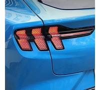 YYKJZ Car Rear Light Tail Lamp Honeycomb Stickers, for Ford Mustang Mach-E 2021 2022, Glossy Black