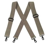 YYKSYDPT 2Inch Heavy Duty Braces for Men, Work Suspenders with Hooks Mens Braces for men Trousers Outdoor (Khaki)
