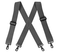 YYKSYDPT 2Inch Heavy Duty Braces for Men, Work Suspenders with Hooks Mens Braces for men Trousers Outdoor (Dark Gray)